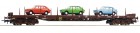 76779 Roco Flat car loaded with Steyr Fiat 127 cars